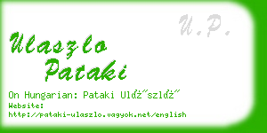 ulaszlo pataki business card